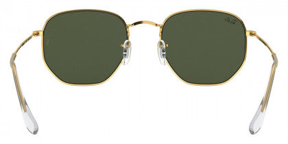 B139 RAY-BAN HEXAGONAL RB3548 919631 51 LEGEND GOLD / G-15 GREEN