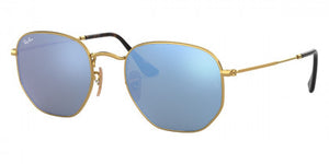 D54 RAY-BAN HEXAGONAL RB3548N 001/9O 51 ARISTA / LIGHT BLUE FLASH