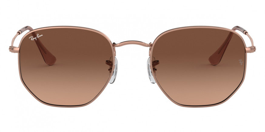 H82 RAY-BAN HEXAGONAL RB3548N 9069A5 54 COPPER /  PINK GRADIENT BROWN