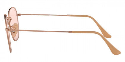 D52 RAY-BAN HEXAGONAL RB3548N 91310X 54 COPPER / EVOLVE LIGHT PINK