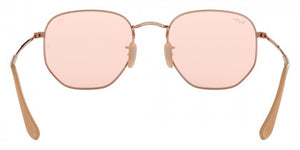 D52 RAY-BAN HEXAGONAL RB3548N 91310X 54 COPPER / EVOLVE LIGHT PINK