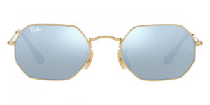 B117 RAY BAN OCTAGONAL RB3556N 001 30 53 GOLD GRAY FLASH A