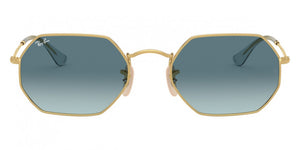 B152 RAY-BAN OCTAGONAL RB3556N 91233M 53 ARISTA / BLUE GRADIENT GRAY