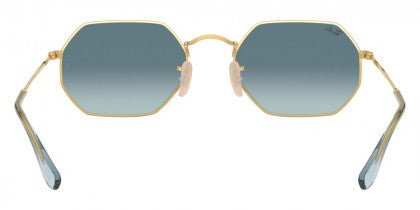 B152 RAY-BAN OCTAGONAL RB3556N 91233M 53 ARISTA / BLUE GRADIENT GRAY