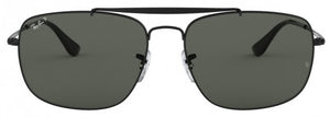 B124 RAY-BAN THE COLONEL RB3560 002/58 61 BLACK / G-15 GREEN POLARIZED