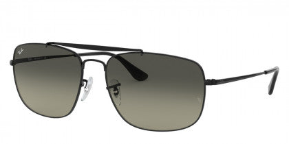 B144 RAY-BAN THE COLONEL RB3560 002/71 61 BLACK / LIGHT GRAY GRADIENT DARK GRAY