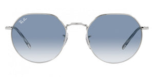 RB222 RAY-BAN JACK RB3565 003/3F 53 SILVER CLEAR GRADIENT BLUE – A