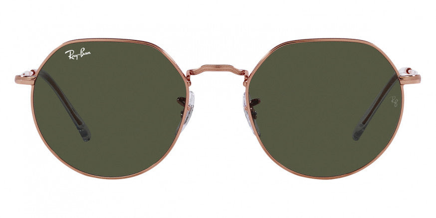 RB235 RAY-BAN JACK RB3565 920231 55 ROSE GOLD  GREEN