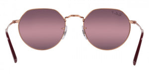 RB195 RAY-BAN  JACK RB3565 9202G9 51 ROSE GOLD  RED MIRRORED GRADIENT POLARIZED