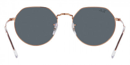 EB010 RAY-BAN JACK RB3565 9202R5 55 ROSE GOLD  BLUE