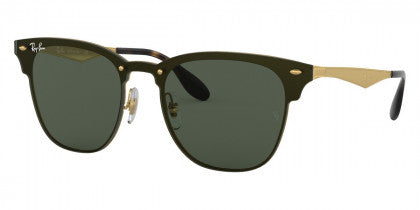 C14 RAY-BAN BLAZE CLUBMASTER RB3576N 043/71 47 BRUSHED ARISTA / DARK GREEN