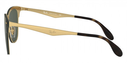 C14 RAY-BAN BLAZE CLUBMASTER RB3576N 043/71 47 BRUSHED ARISTA / DARK GREEN