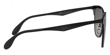 B150 RAY-BAN BLAZE CLUBMASTER RB3576N 153/11 47 DEMI GLOSS BLACK / GRAY GRADIENT DARK GRAY