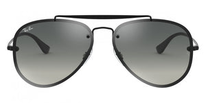 C145 RAY-BAN BLAZE AVIATOR RB3584N 153/11 58 DEMI GLOSS BLACK / GRAY GRADIENT DARK GRAY