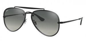 C145 RAY-BAN BLAZE AVIATOR RB3584N 153/11 58 DEMI GLOSS BLACK / GRAY GRADIENT DARK GRAY