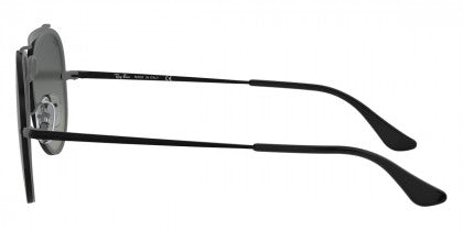 C145 RAY-BAN BLAZE AVIATOR RB3584N 153/11 58 DEMI GLOSS BLACK / GRAY GRADIENT DARK GRAY