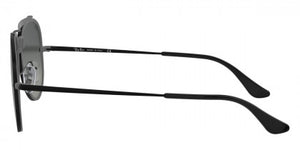 C145 RAY-BAN BLAZE AVIATOR RB3584N 153/11 58 DEMI GLOSS BLACK / GRAY GRADIENT DARK GRAY
