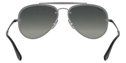 C145 RAY-BAN BLAZE AVIATOR RB3584N 153/11 58 DEMI GLOSS BLACK / GRAY GRADIENT DARK GRAY