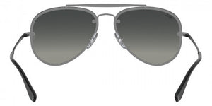 C145 RAY-BAN BLAZE AVIATOR RB3584N 153/11 58 DEMI GLOSS BLACK / GRAY GRADIENT DARK GRAY