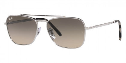 F282  RAY-BAN NEW CARAVAN RB3636 003/32 58  SILVER / CLEAR GRADIENT GRAY