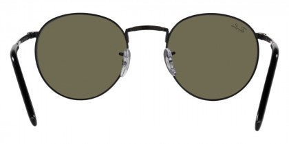 F302 RAY-BAN NEW ROUND RB3637 002/G1 53 BLACK / GREEN MIRRORED BLUE