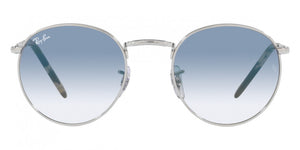 F305 RAY-BAN NEW ROUND RB3637 003/3F 53 SILVER  / CLEAR GRADIENT BLUE