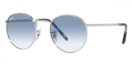F305 RAY-BAN NEW ROUND RB3637 003/3F 53 SILVER  / CLEAR GRADIENT BLUE