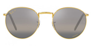 F301 RAY-BAN NEW ROUND RB3637 9196G3 53  LEGEND GOLD / CLEAR GRADIENT DARK GRAY POLARIZED