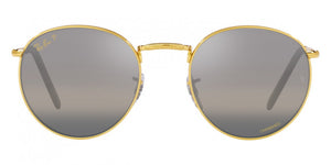 F285 RAY-BAN NEW ROUND RB3637 9196G3 50  LEGEND GOLD / CLEAR GRADIENT DARK GRAY POLARIZED