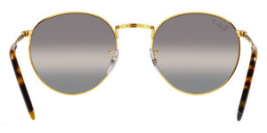 F285 RAY-BAN NEW ROUND RB3637 9196G3 50  LEGEND GOLD / CLEAR GRADIENT DARK GRAY POLARIZED