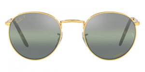 F306 RAY-BAN NEW ROUND RB3637 9196G4 53 LEGEND GOLD / CLEAR GRADIENT DARK GREEN