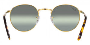 F306 RAY-BAN NEW ROUND RB3637 9196G4 53 LEGEND GOLD / CLEAR GRADIENT DARK GREEN
