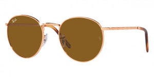 F303 RAY-BAN NEW ROUND RB3637 920233 50 ROSE GOLD / BROWN