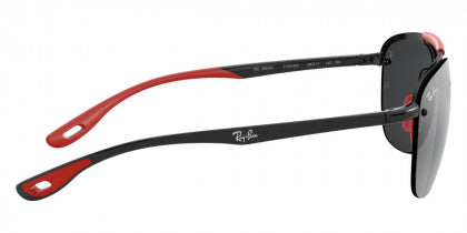 A128 RAY-BAN RB3662M F0026G 59  MATTE BLACK / GRAY MIRRORED SILVER