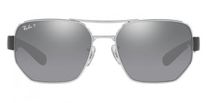 F226 RAY-BAN RB3672 003/82 60 SILVER / GRAY MIRRORED SILVER POLARIZED