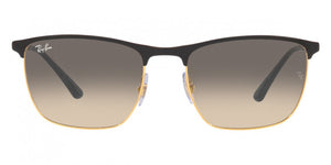 F270 RAY-BAN RB3686 187/32 57 BLACK ON ARISTA  / CLEAR GRADIENT GRAY