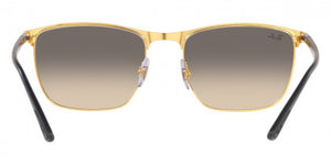 F270 RAY-BAN RB3686 187/32 57 BLACK ON ARISTA  / CLEAR GRADIENT GRAY