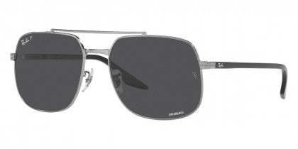 RB064 RAY-BAN RB3699 004/K8 59 GUNMETAL / DARK GRAY POLARIZED