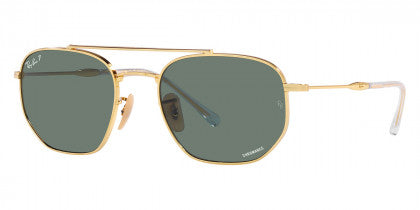 EB017 RAY-BAN RB3707 001/O9 57 GOLD  GRAY POLARIZED