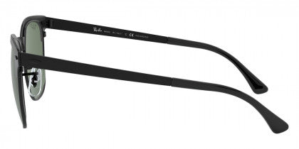 RB108 RAY-BAN CLUBMASTER METAL RB3716 186/58 51 MM / MATTE BLACK ON BLACK / G-15 GREEN POLARIZEDG-15 GREEN POLARIZED
