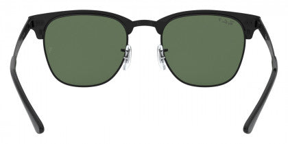 RB108 RAY-BAN CLUBMASTER METAL RB3716 186/58 51 MM / MATTE BLACK ON BLACK / G-15 GREEN POLARIZEDG-15 GREEN POLARIZED
