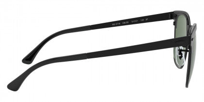 RB108 RAY-BAN CLUBMASTER METAL RB3716 186/58 51 MM / MATTE BLACK ON BLACK / G-15 GREEN POLARIZEDG-15 GREEN POLARIZED