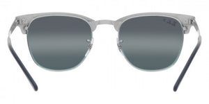 RB014 RAY-BAN CLUBMASTER METAL RB3716 9254G6 51 SILVER BLUE / DARK BLUE MIRRORED POLARIZED
