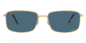 RB205 RAY-BAN RB3717 9196S2 57  GOLD / BLUE POLARIZED
