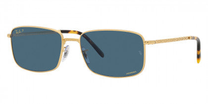 RB205 RAY-BAN RB3717 9196S2 57  GOLD / BLUE POLARIZED