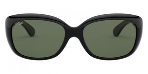 RB114 RAY-BAN JACKIE OHH RB4101 601 58 BLACK / DARK GREEN
