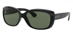 RB114 RAY-BAN JACKIE OHH RB4101 601 58 BLACK / DARK GREEN