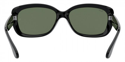 RB114 RAY-BAN JACKIE OHH RB4101 601 58 BLACK / DARK GREEN