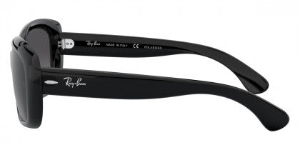 RB115 RAY-BAN JACKIE OHH RB4101 601/T3 58 BLACK / LIGHT GRAY GRADIENT DARK GRAY