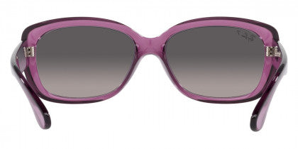RB118 RAY-BAN JACKIE OHH RB4101 6591M3 58 TRANSPARENT VIOLET / GRAY GRADIENT POLARIZED